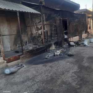 منازل ومحلات أحرقت بالكامل