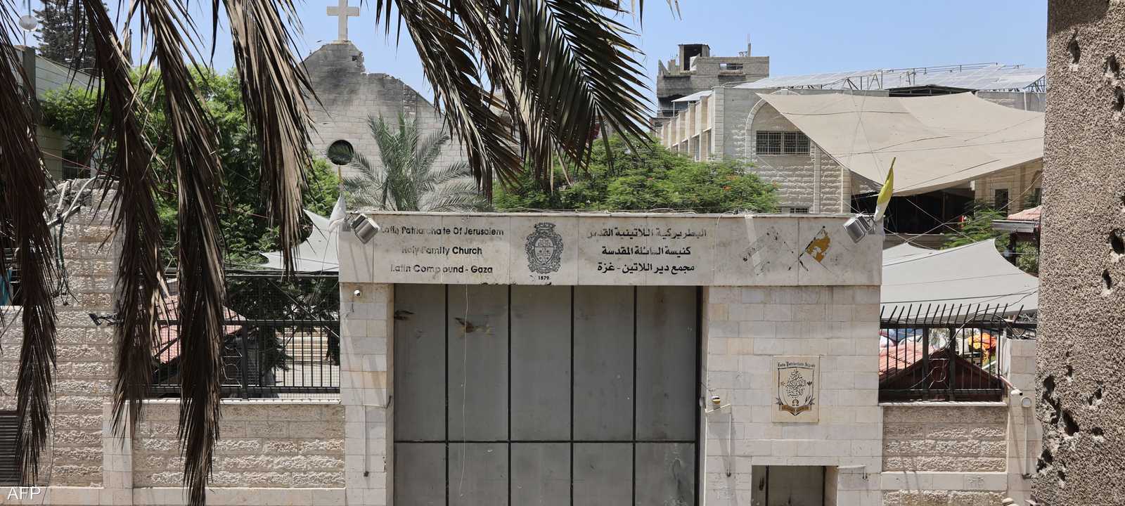 صورة الكنيسة التي تعرضت للضربة الإسرائيلية