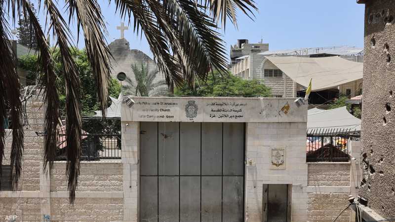 صورة الكنيسة التي تعرضت للضربة الإسرائيلية