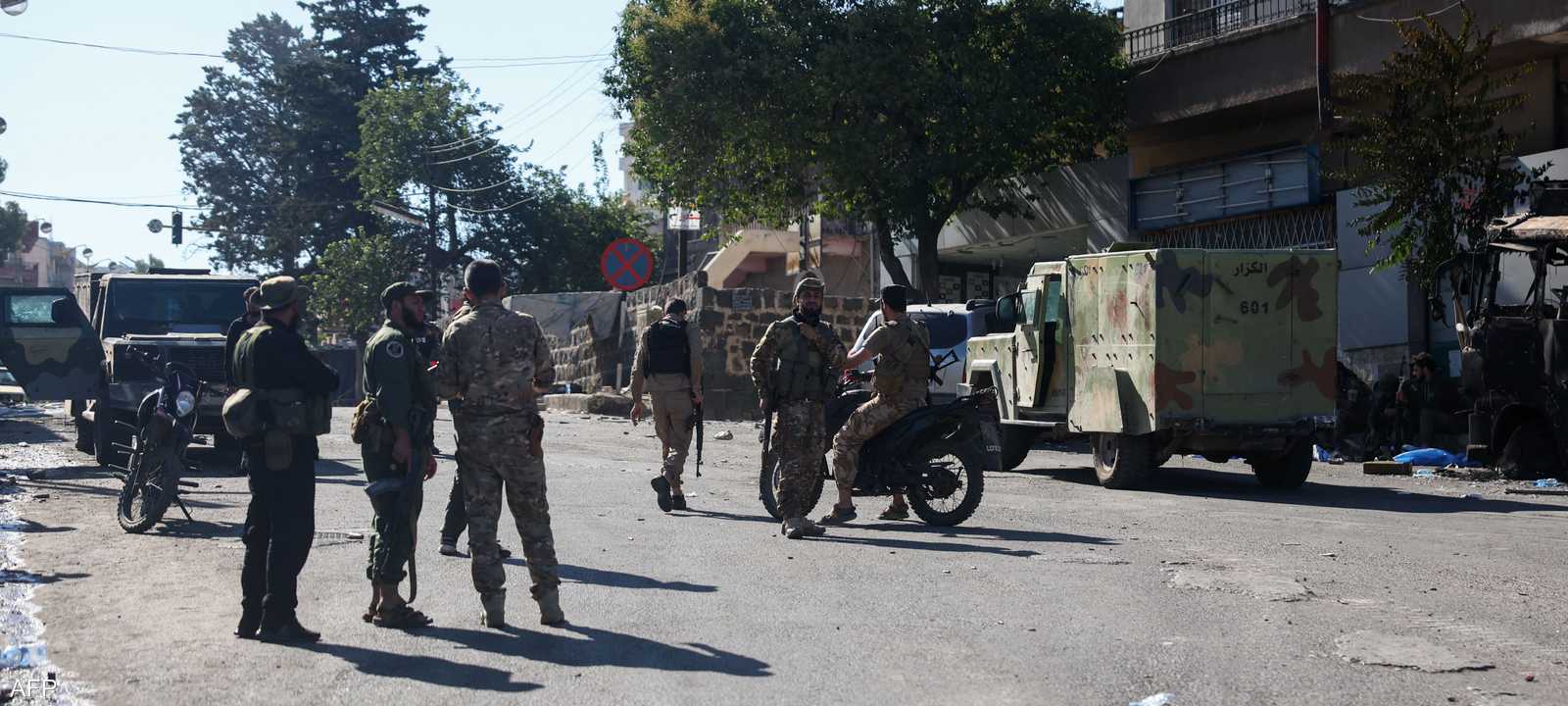 قوات الأمن السورية في مدينة السويداء