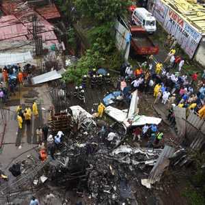 الطائرة الهندية المنكوبة