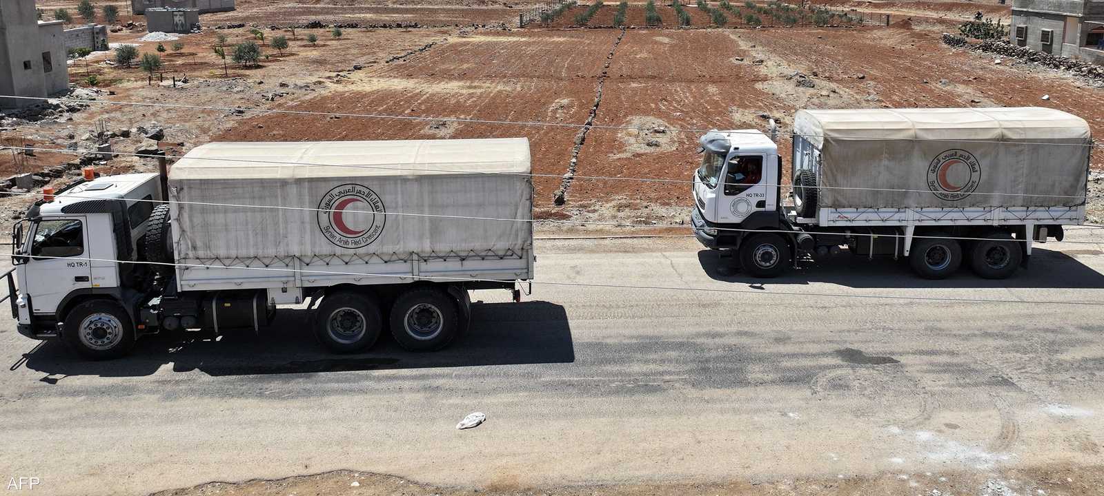 دخول جزء من المساعدات الإغاثية للسويداء