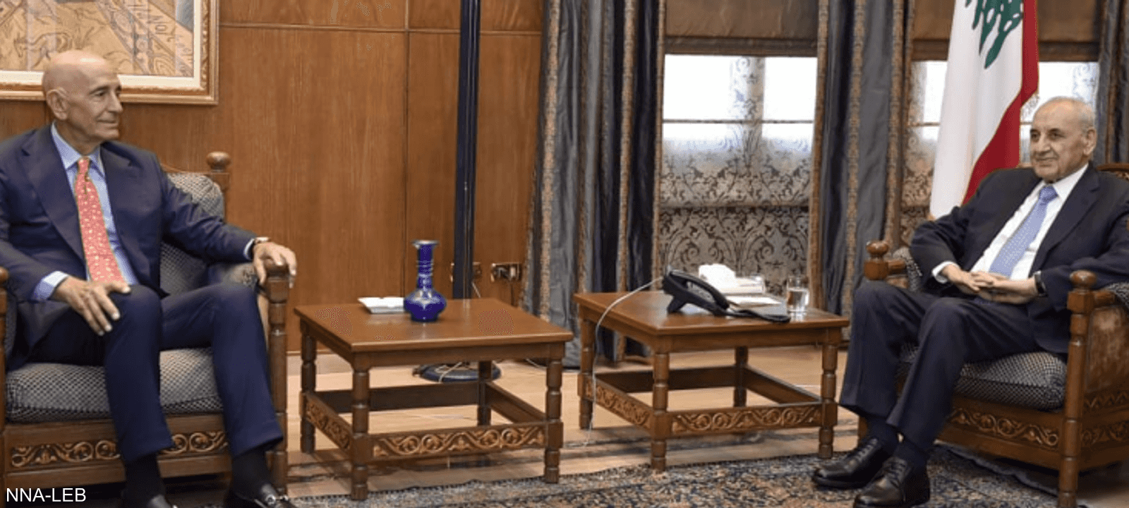 نبيه بري وتوم باراك