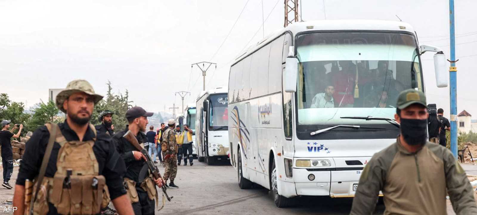 حافلات وصلت إلى السويداء لإجلاء المحتجزين منها