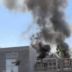 اندلاع حريق بمخزن داخل مصنع لإنتاج البن