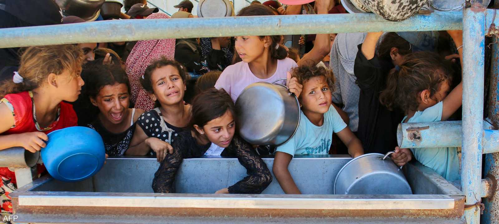 أطفال غزة يعانون من قلة الطعام