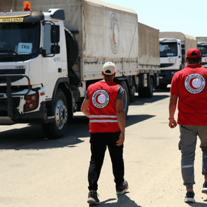 القافلة تضم ما يقارب 4 آلاف سلة غذائية
