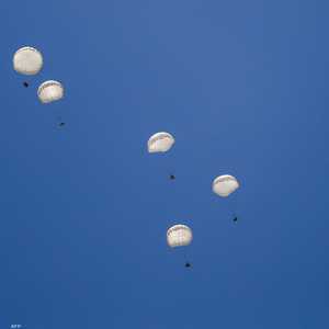 عملية إسقاط جوي على غزة العام الماضي