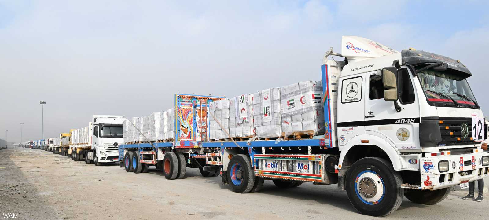 مساعدات إنسانية إماراتية إلى غزة