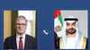 محمد بن زايد وكير ستارمر يتناولان تطورات الأوضاع الإقليمية