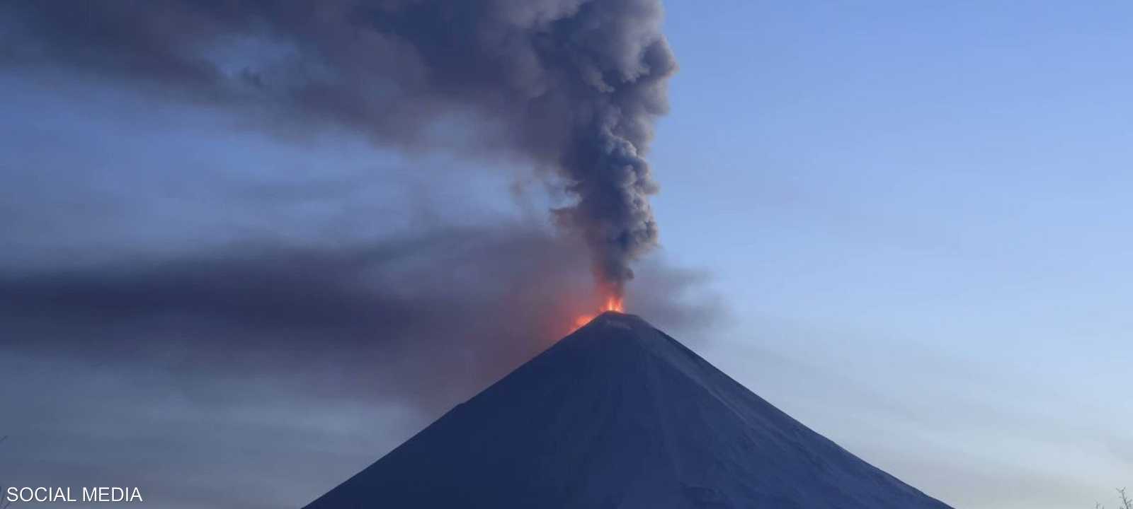 بركان كليوتشيفسكوي في شبه جزيرة كامتشاتكا