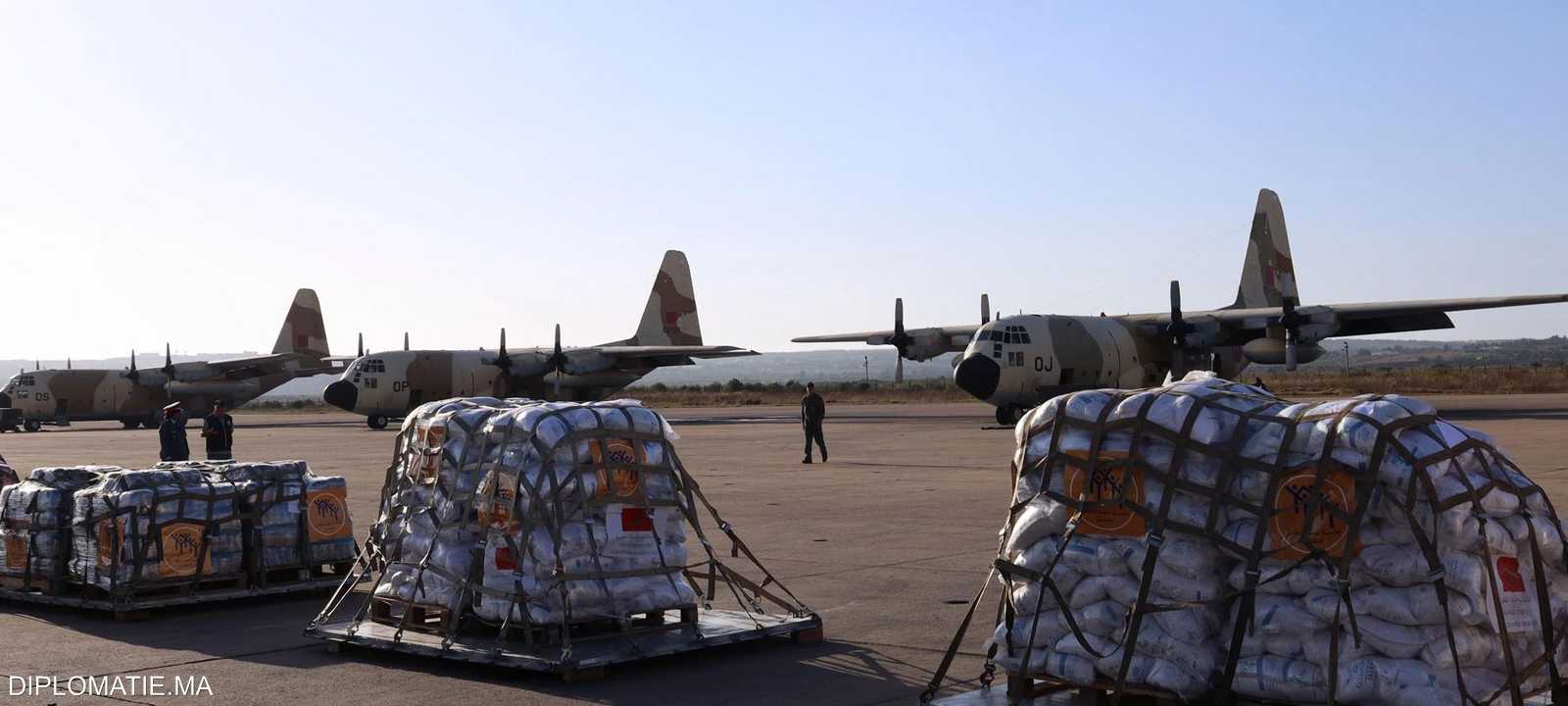 مساعدات مغربية إلى قطاع غزة