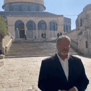 إيتمار بن غفير من باحة المسجد الأقصى