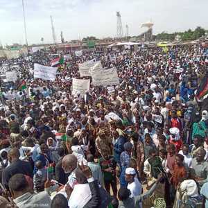 مسيرات حاشدة تأييدا لحكومة "تأسيس"