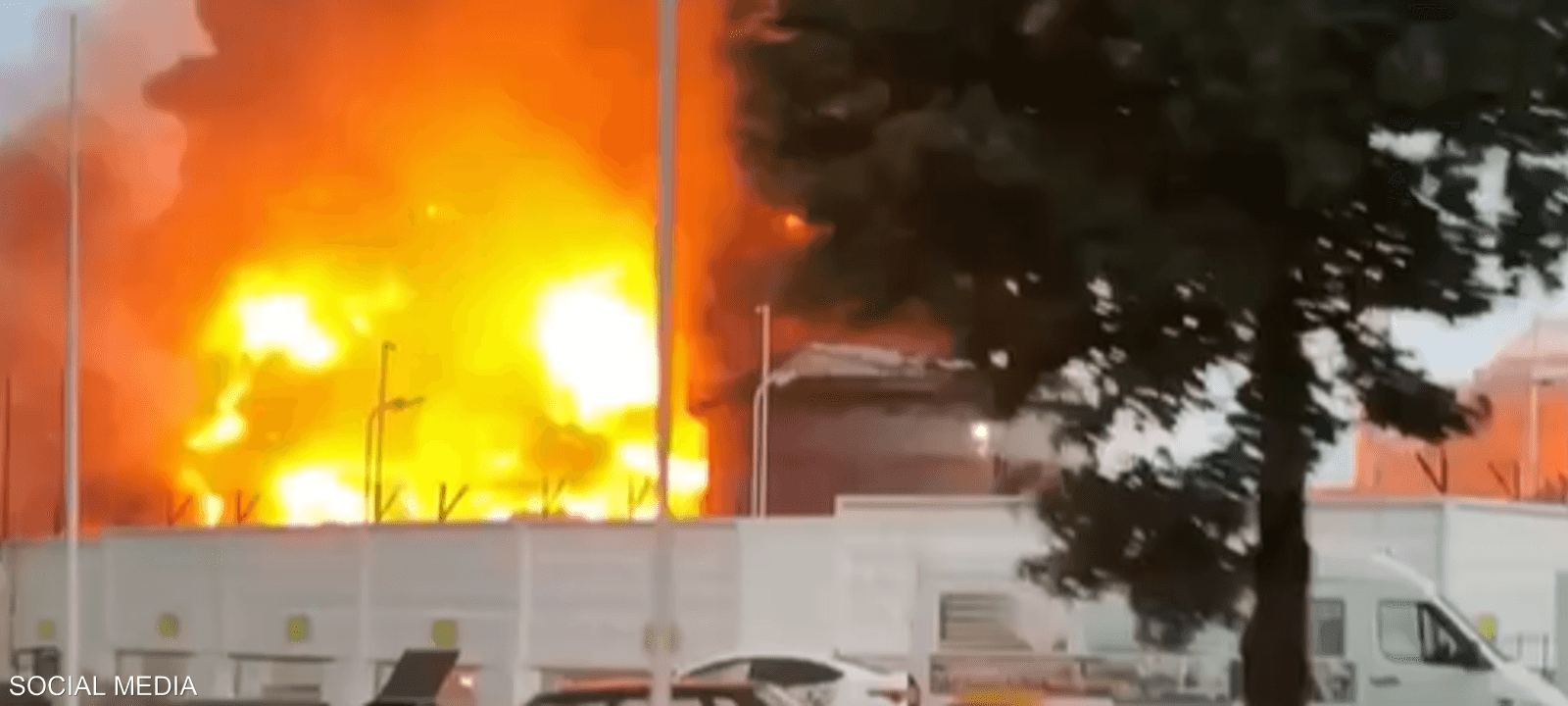 مستودع النفط يقع في مدينة سوتشي الروسية