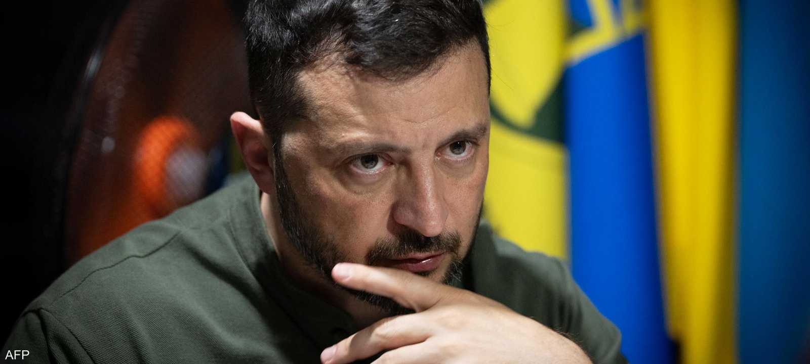 الرئيس الأوكراني فولوديمير زيلينسكي