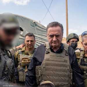 يسرائيل كاتس خلال جولة في غزة