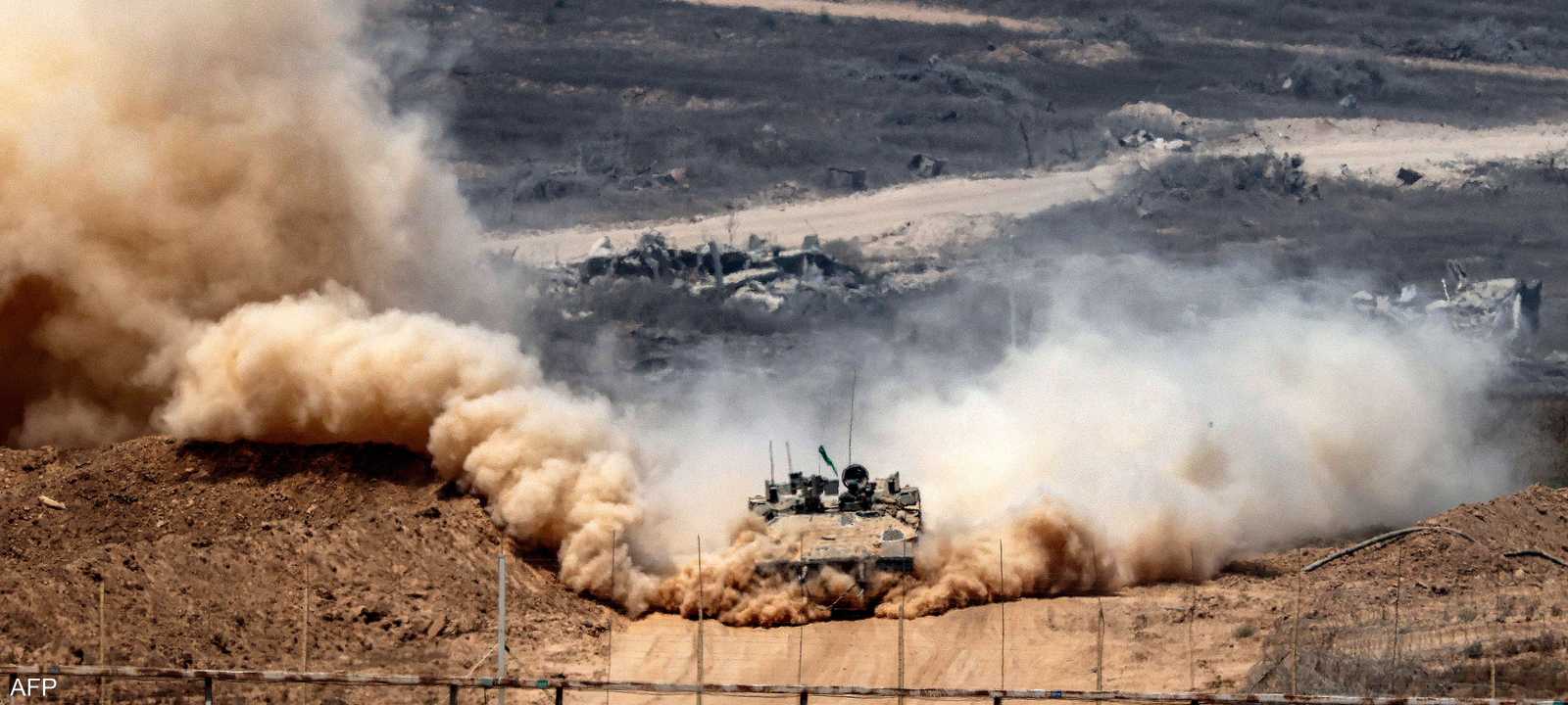 دبابة إسرائيلي داخل قطاع غزة