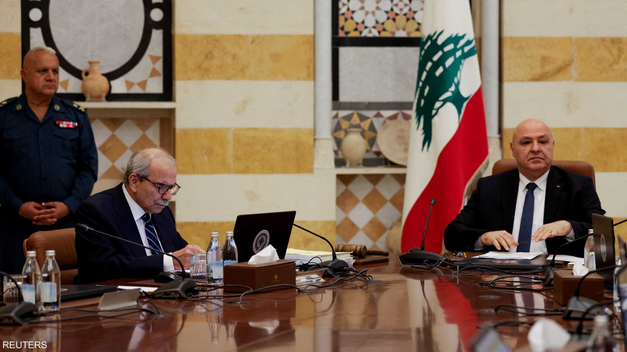 الرئيس اللبناني جوزيف عون ورئيس الوزراء نواف سلام