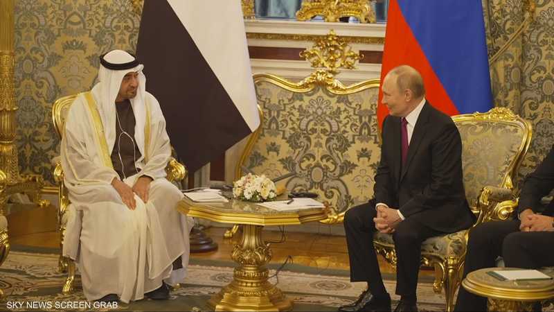 الرئيس الروسي يستقبل الشيخ محمد بن زايد في موسكو