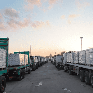 دخول 214 شاحنة مساعدات إماراتية إلى قطاع غزة منذ فتح المعابر