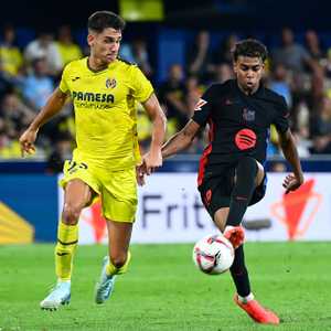 من مباراة فياريال وبرشلونة الموسم الماضي