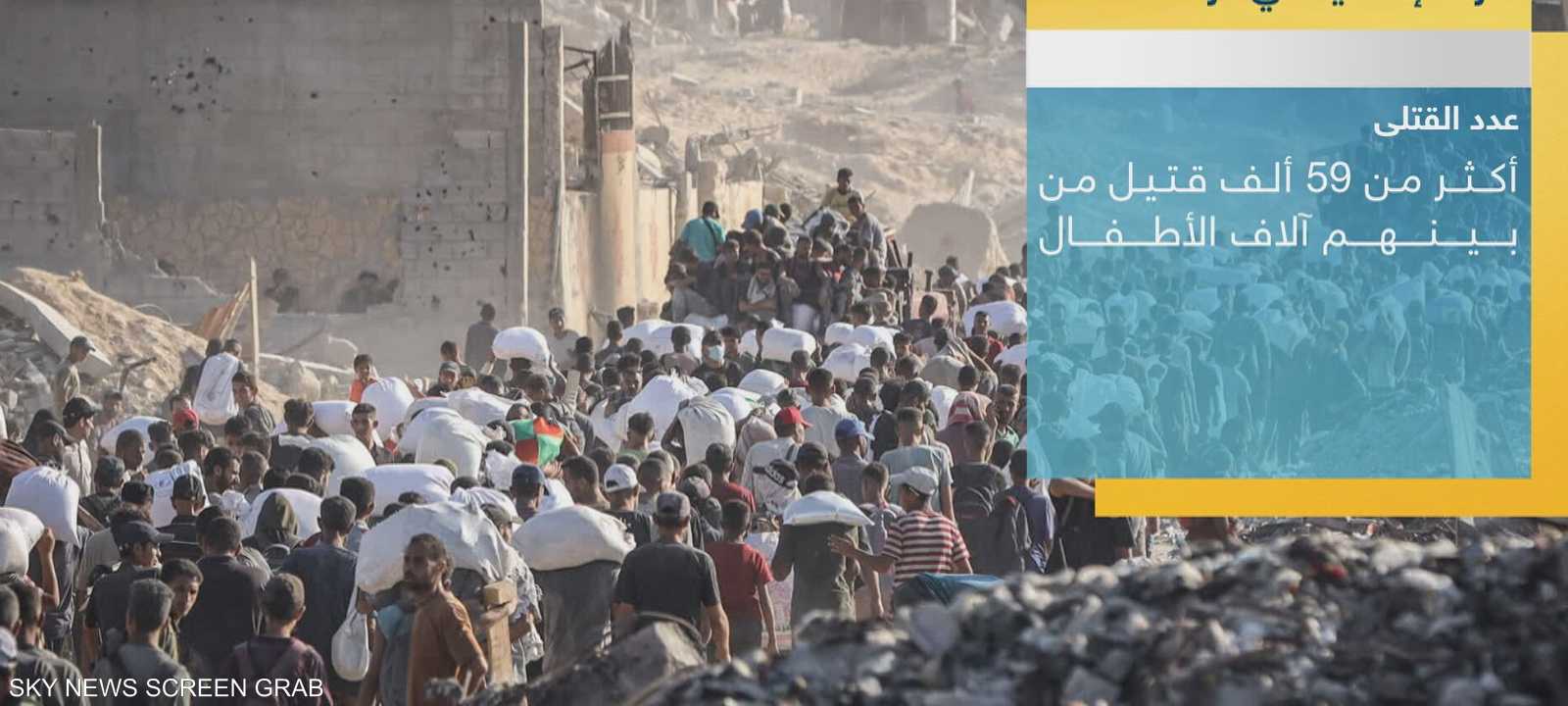 ربع سكان غزة يواجهون خطر المجاعة