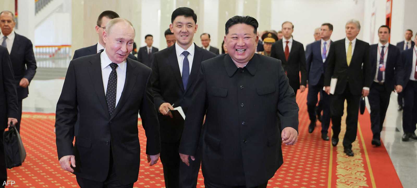 أرشيفية لبوتين وزعيم كوريا الشمالية