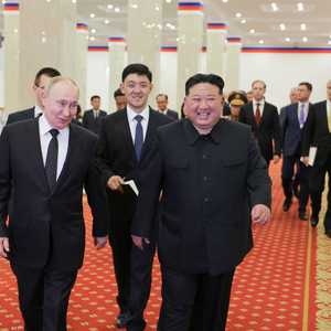 أرشيفية لبوتين وزعيم كوريا الشمالية