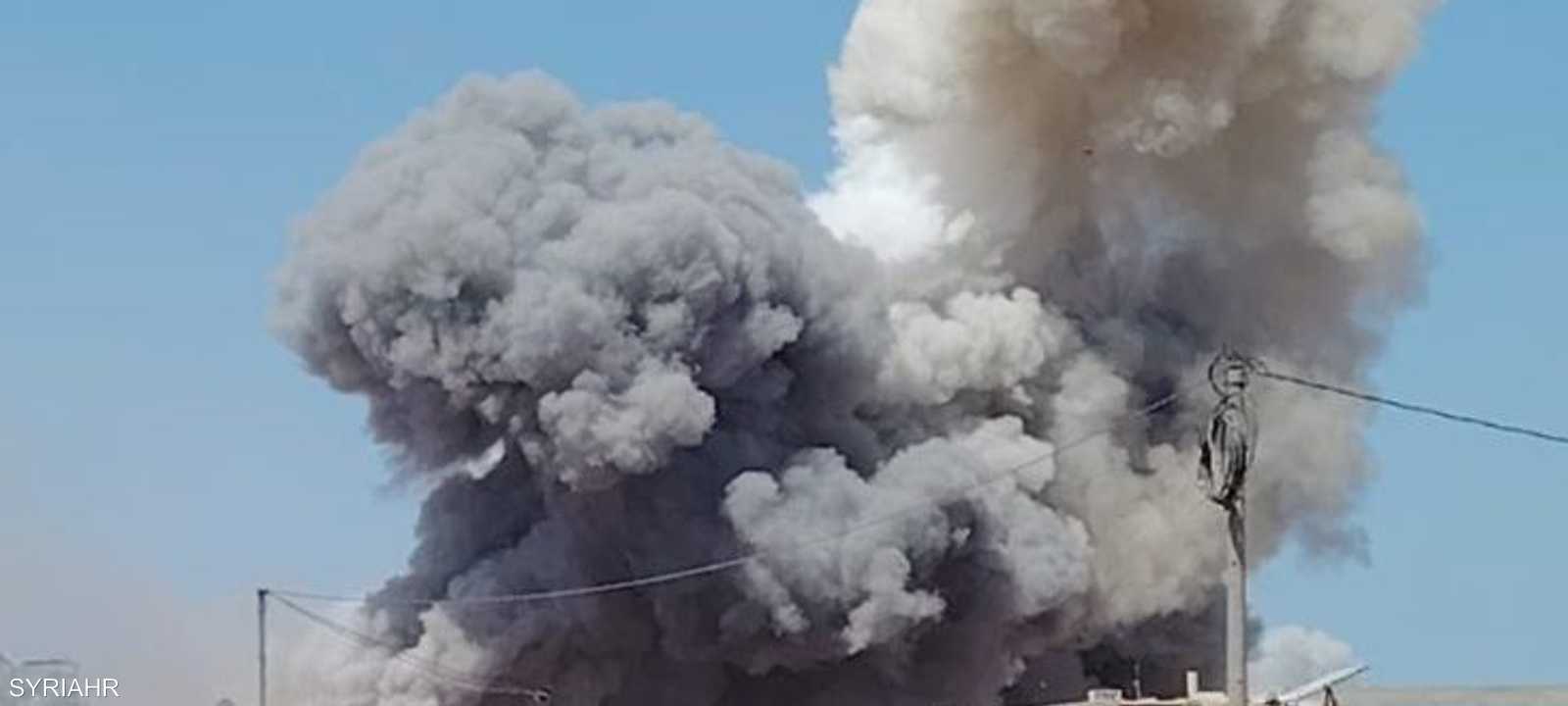 انفجار مستودع أسلحة في إدلب