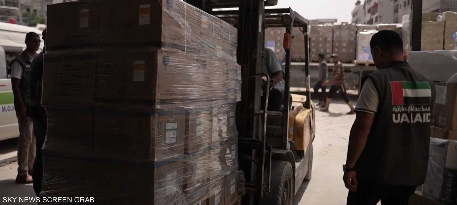 الإمارات تمد غزة بالمساعدات الطبية ضمن عملية الفارس الشهم 3