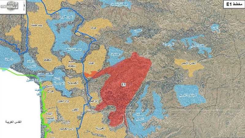 مخطط الاستيطان الإسرائيلي الجديد في منطقة E1