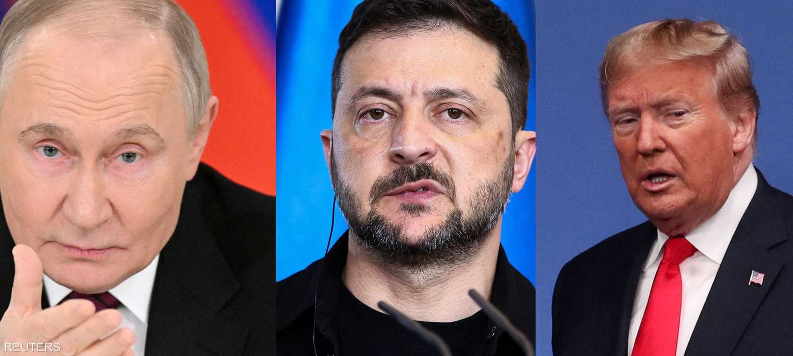 رؤساء روسيا وأميركا وأكرانيا