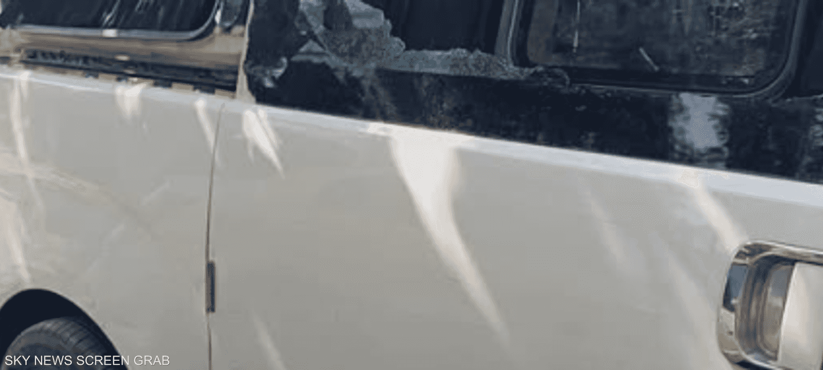 صورة متداولة على فيسبوك للسيارة المتسهدفة