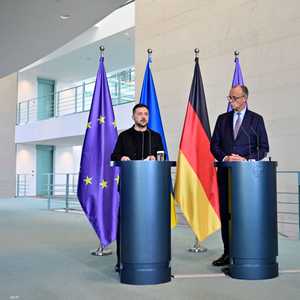 المستشار الألماني والرئيس الأوكراني (أرشيفية)