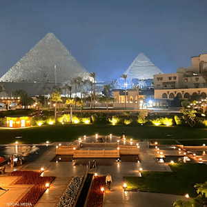 مجسم للمتحف المصري الكبير