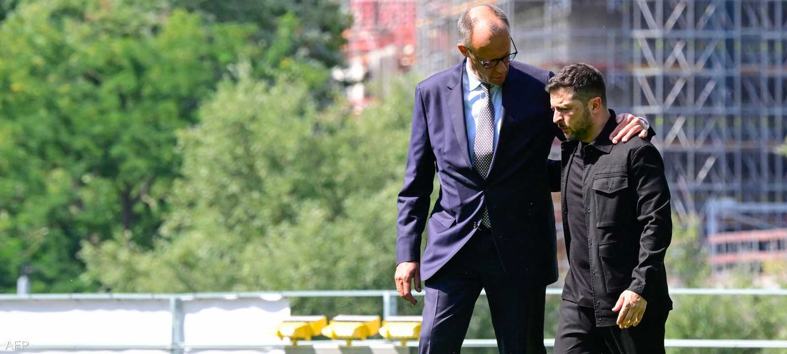 زيلينسكي والمستشار الألماني