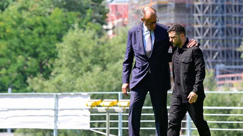 زيلينسكي والمستشار الألماني