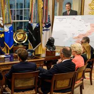 صورة تظهر خريطة السيطرة في أوكرانيا وفقا للبيت الأبيض