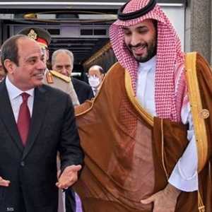 محمد بن سلمان لدى استقباله السيسي في نيوم