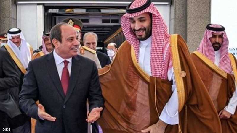 محمد بن سلمان لدى استقباله السيسي في نيوم
