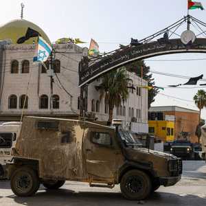 عربات عسكرية إسرائيلية في نابلس بالضفة الغربية_أرشيف