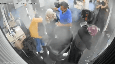 فيديو.. لحظة استهداف صالون حلاقة بقنبلة صوتية في رام الله