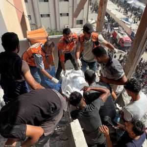 المستشفى تعرض لقصف إسرائيلي الإثنين