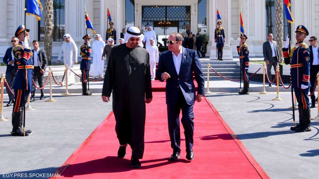 محمد بن زايد يغادر العلمين في ختام زيارة أخوية إلى مصر