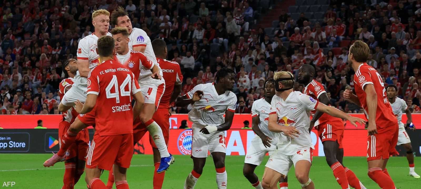 من مباراة بايرن ميونخ ولايبزغ