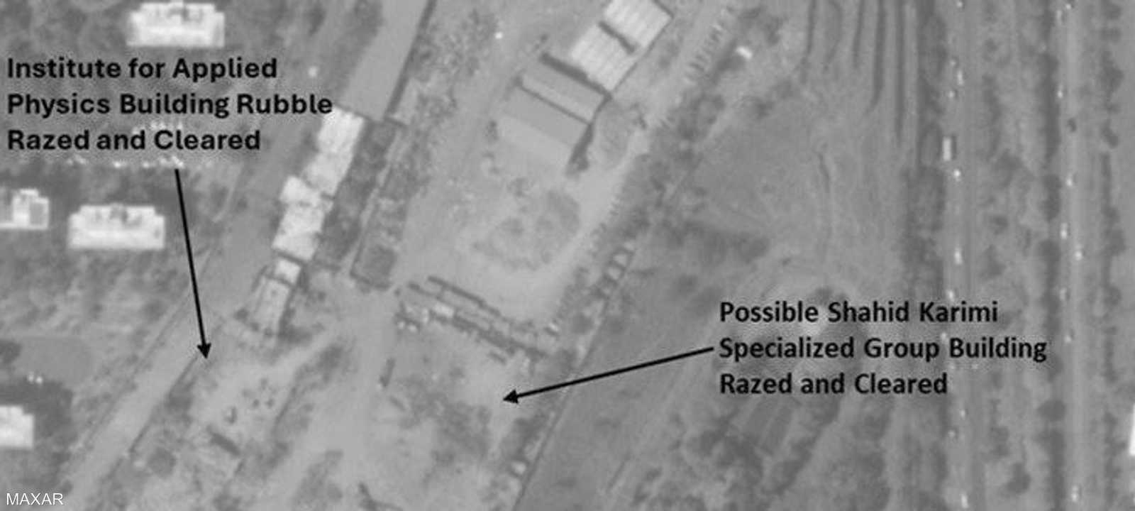 التقرير تحدث عن إزالة مبان متضررة بفعل ضربات إسرائيلية