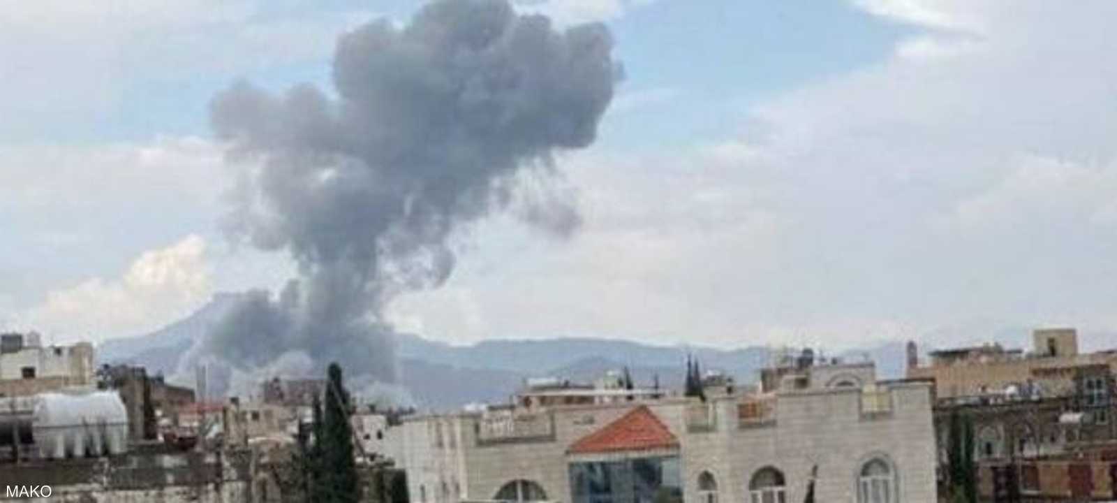 إسرائيل شنت غارات مكثفة على العاصمة اليمنية صنعاء