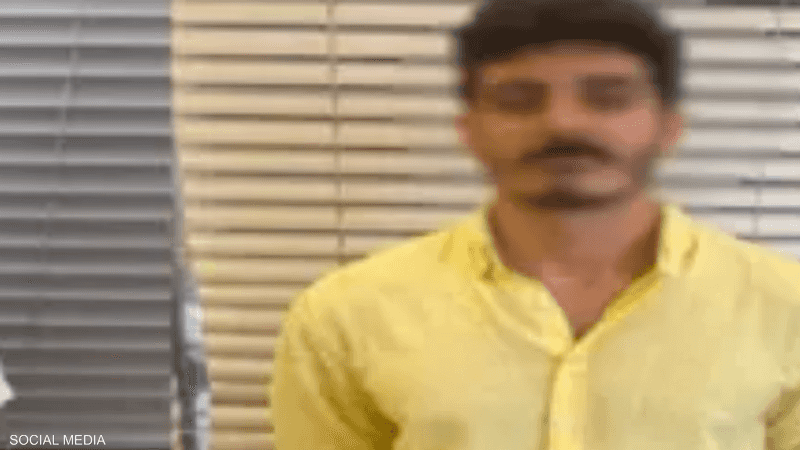 "شاكر" لحظة إلقاء القبض عليه
