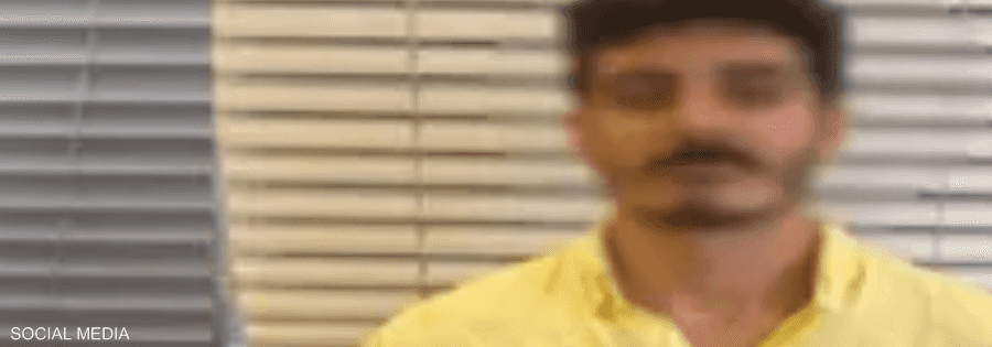 "شاكر" لحظة إلقاء القبض عليه